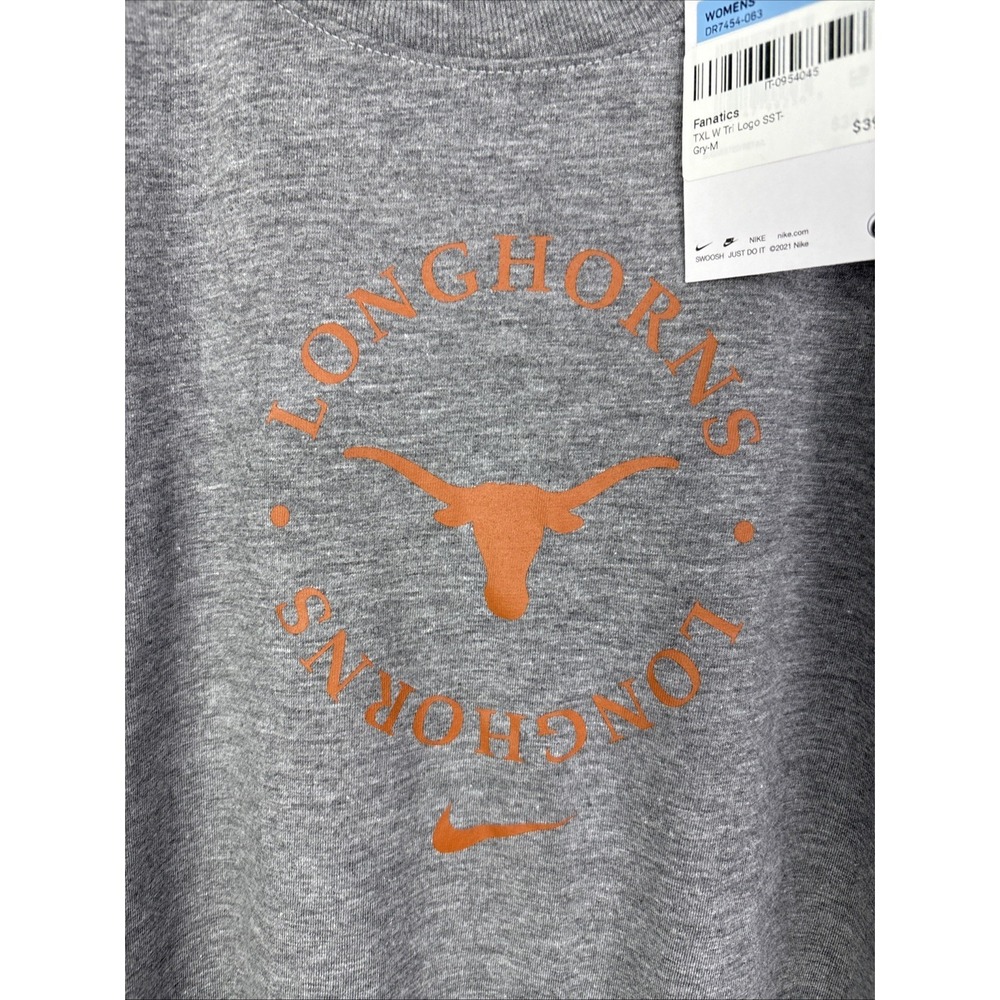 NIKE NCAA Texas Longhorns Women's Longhorn UT Tee‎ T-Shirt Medium Slim Fit